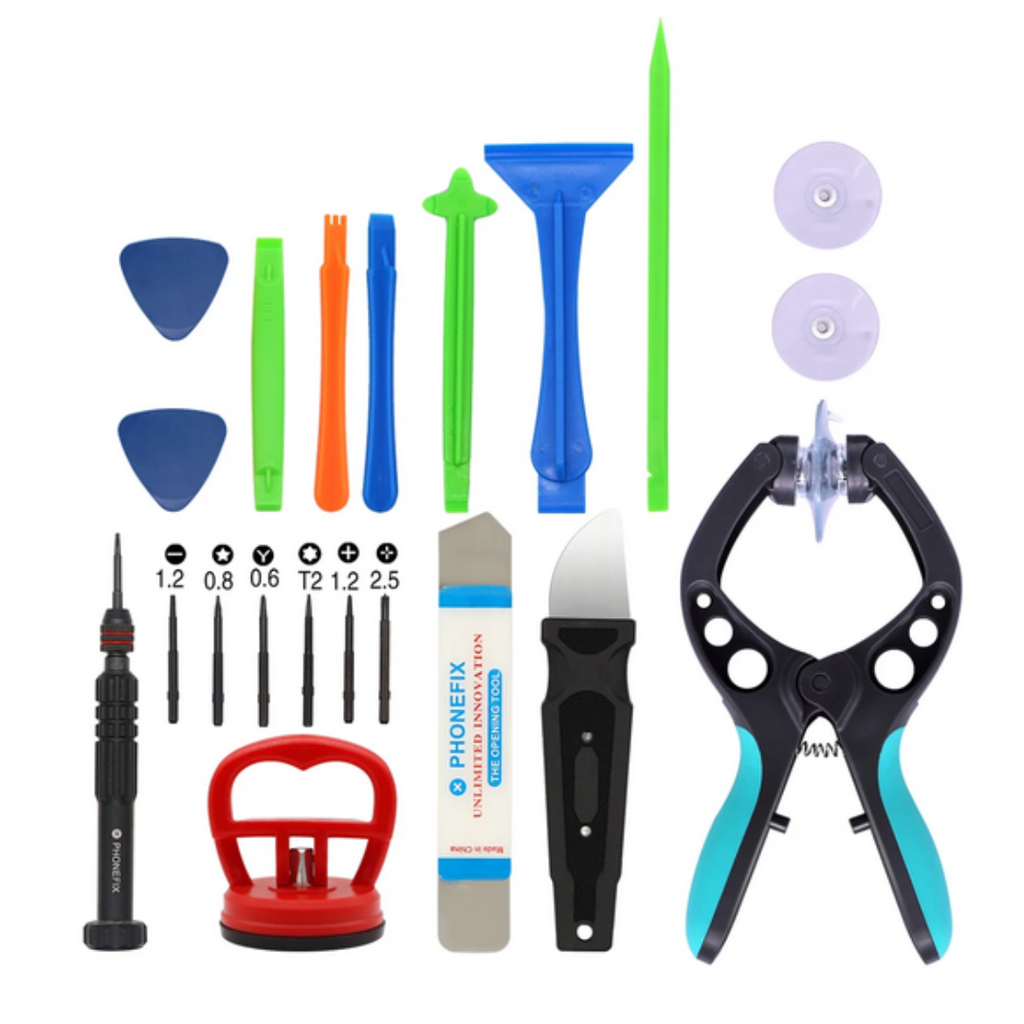KIT Para Mantenimiento De Celulares Con Ventosa 13 En 1