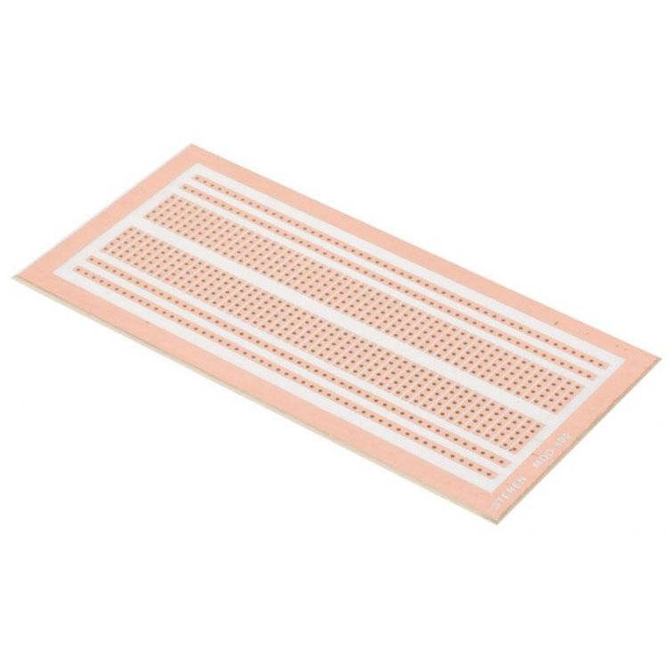 Placa Perforada De Fibra De Vidrio Tipo Protoboard Steren MOD-400 7*14.5cm