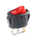 Switch Ovalado On Off Luz Piloto Rojo 10A 125V