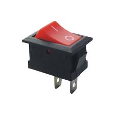 Switch Rocker ON-OFF 2 Pines 6A 250V 10A 125V Rojo