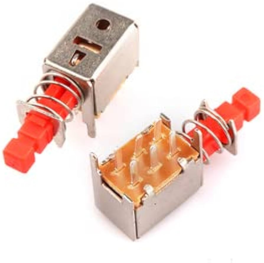 Switch Horizontal Tipo Pulsador 6 Pines Ps-22F02
