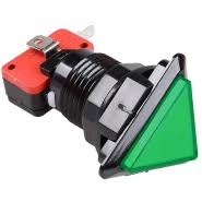 Boton Verde Triangular Para Maquinita Con Luz