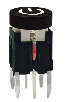 Pulsador Botón Negro Con Led