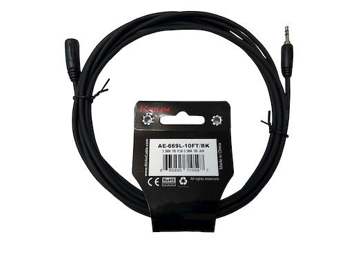 Cable Auxiliar Extension 3.5mm 6Mts Kirlin