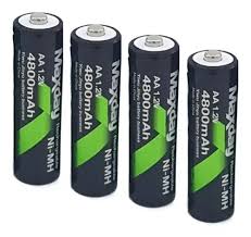 Blister 4 baterias AA 4800mAh recargable Maxday
