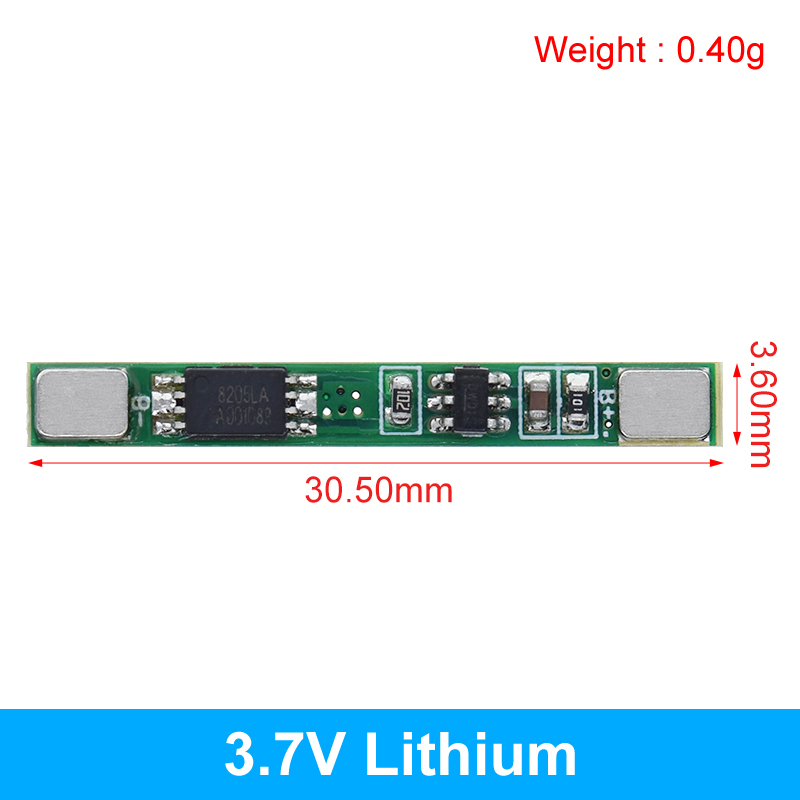 Modulo de proteccion y carga para baterias de litio 3.7v 8205LA