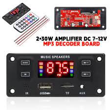 2*30W Modulo Amplificador Con MP3/FM/BLUETOOTH 7-22V