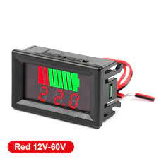 Voltimetro Digital 12-60V DC Indicador De Carga Para Baterías