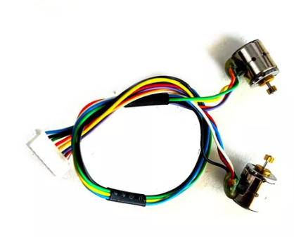 Par de Micromotores Stepper Paso a Paso 8 mm 5V 18 Grados