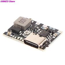 Modulo de carga de batería de litio Li- 18650, 3.7V, 4.2V, DC-DC, módulo de refuerzo