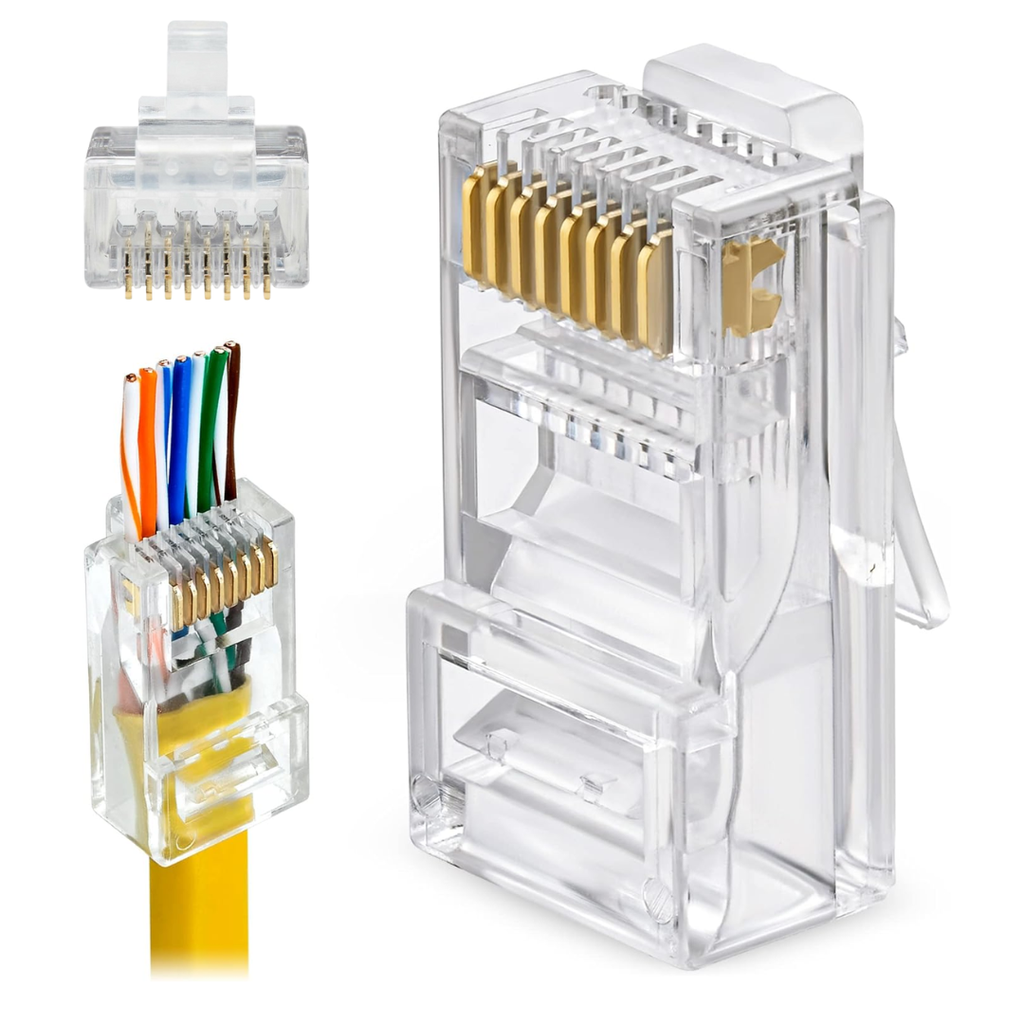 Conector RJ45 CAT6 Pasante