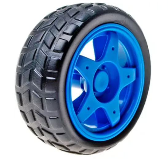 Llanta Para Motorreductor Azul