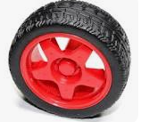 Llanta Para Motorreductor Rojo
