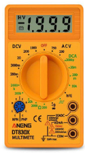 Multímetro Digital Color Amarillo ANENG DT830X