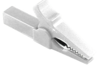 Lagarto 55mm para banana 4mm color blanco