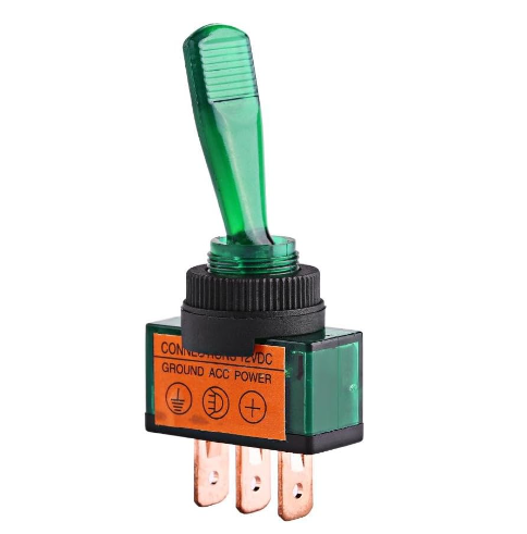 Switch De Palanca Color Verde Para Neblinera