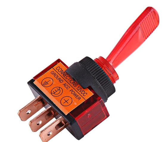 Switch De Palanca Color Rojo Para Neblinera