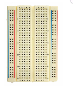 Protoboard Media Galleta 400 Puntos Beige