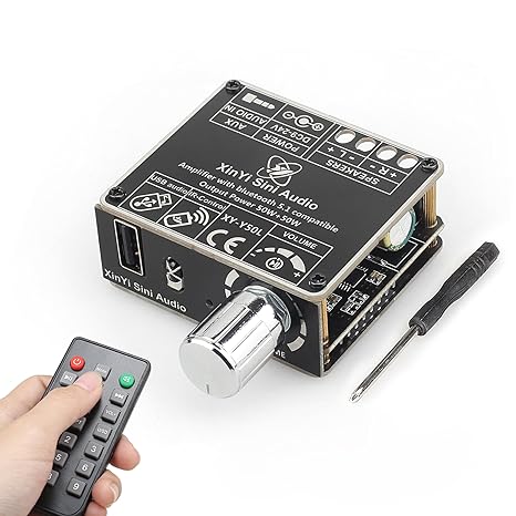 2X50W Modulo Amplificador Integrado Stereo Con Bluetooth