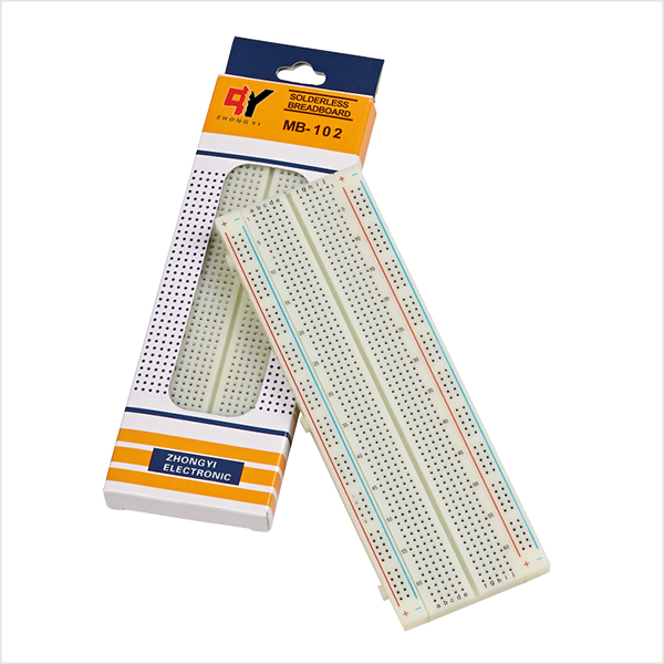 Protoboard 1 Galleta 830 Puntos Blanco MB-102C