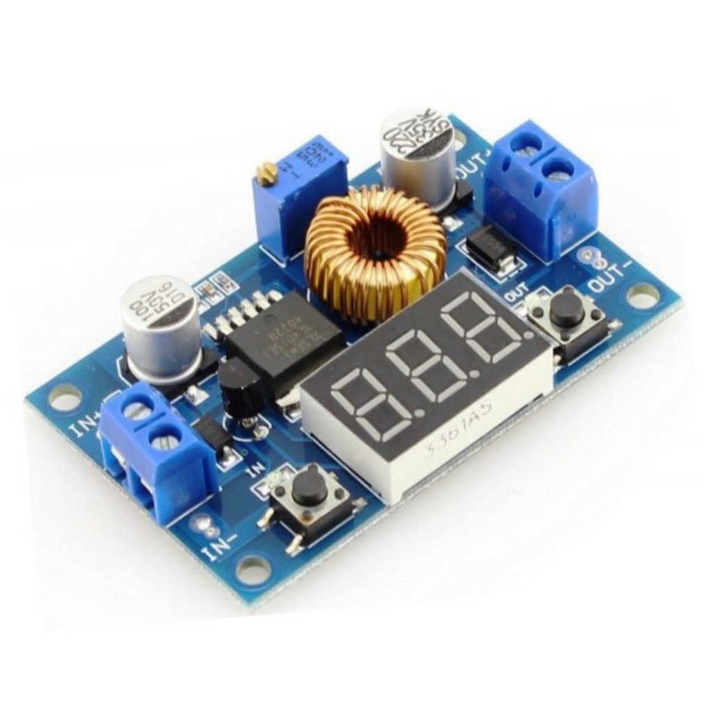 XL4015 Módulo Reductor de Voltaje Buck Step Down Dc-Dc 32V 5A Máximo Con Voltímetro