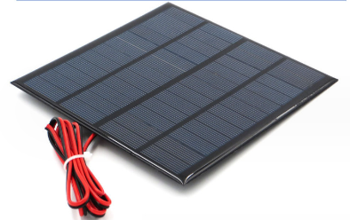 Panel Solar 12V 250MA 3W 145*145mm con Cable