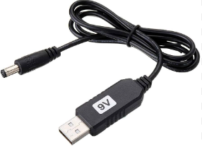Cable USB Con Plug DC Salida 9V