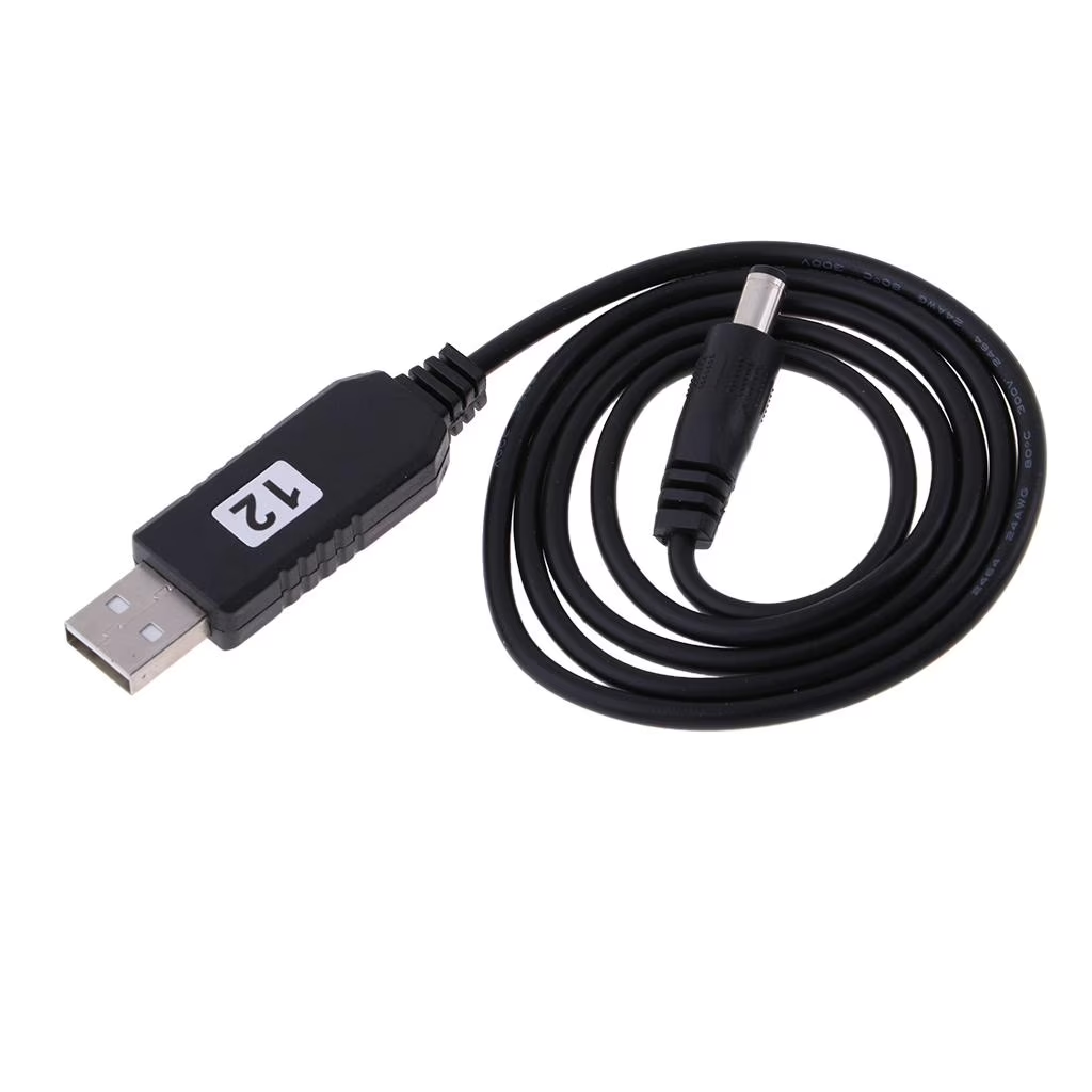 Cable USB Con Plug DC Salida 12V