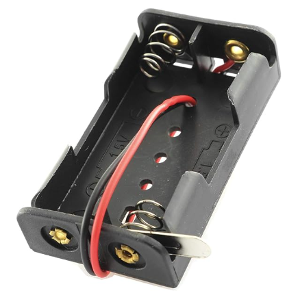 Porta Baterias 2 AA Con Switch De Lámina