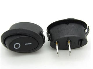 Switch Rocker Ovalado 2 Pines 6A 250V 10A 125V