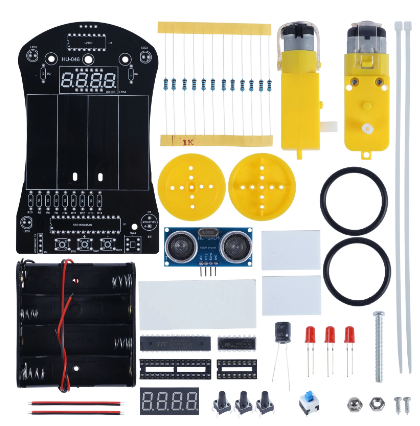 Kit De Coche Inteligente Electrónico De Rango Ultrasónico, Evitación Automática De Obstáculos