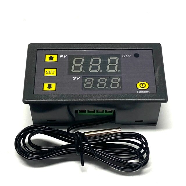 Controlador Digital de Temperatura para Incubadora 110-220VAC, W3230 TERMOSTATO