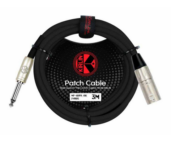 Cable XLR Macho a 1/4 Mono KIRLIN 3 Metros