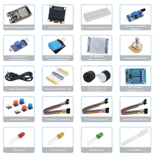 Kit Básico ESP32 Wifi + Bluetooth