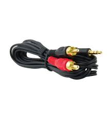 Cable Auxiliar 3.5mm a RCA 12 Pies 3.6Mts Gold NA
