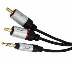 Cable 3.5Mm A 2 RCA Macho 6ft AUDIOPIPE