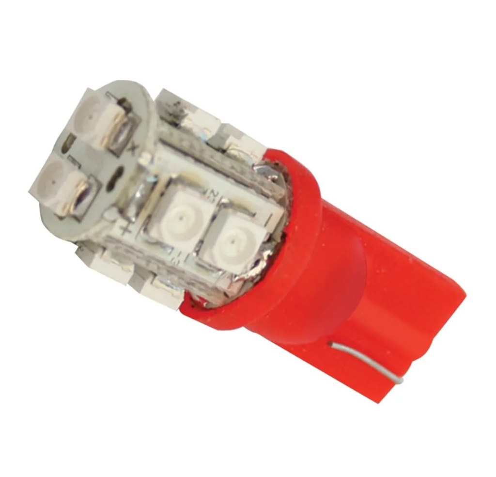 Led Pellizco Rojo T10 10 Led