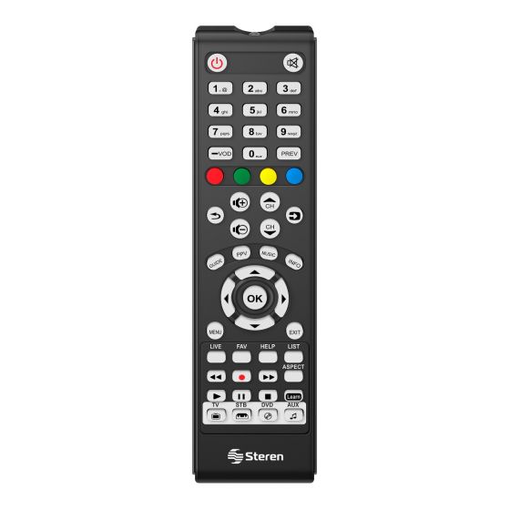 Control Remoto Universal con Auto Aprendizaje 4 en 1 Steren