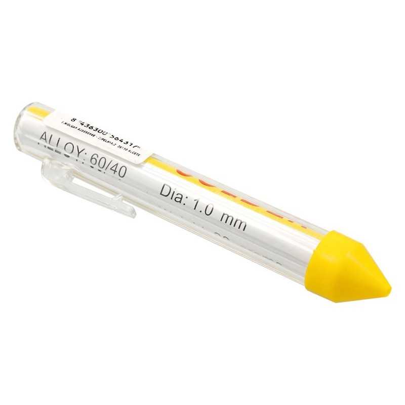 Tubo De Estaño 17Gr 1mm 60/40 2.2% Flux