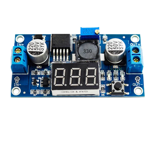 LM2596 Módulo Reductor de Voltaje Buck Step Down Dc-Dc 32V 3A Máximo Con Voltímetro