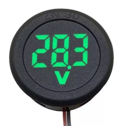 Voltimetro Digital 4-100V DC Dígitos Verdes