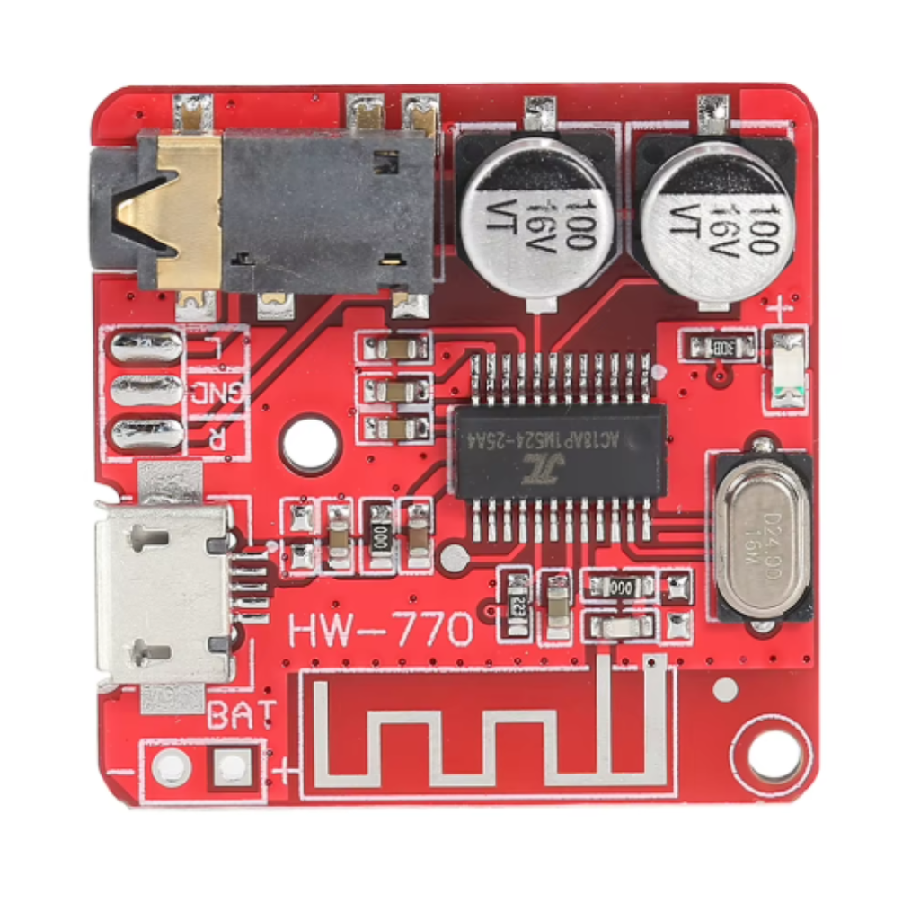 Módulo Bluetooth 4.1 MP3 Decodificador 3.7V-5V Modelo HW-770 Micro Usb