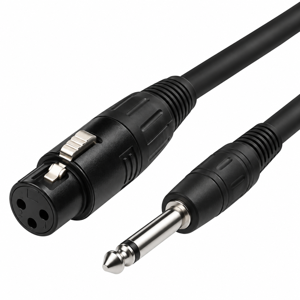 Cable XLR Hembra a 1/4" Mono KIRLIN 1 Metro