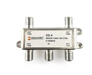Splitter Coaxial Giganet 4 Salidas 7.8db