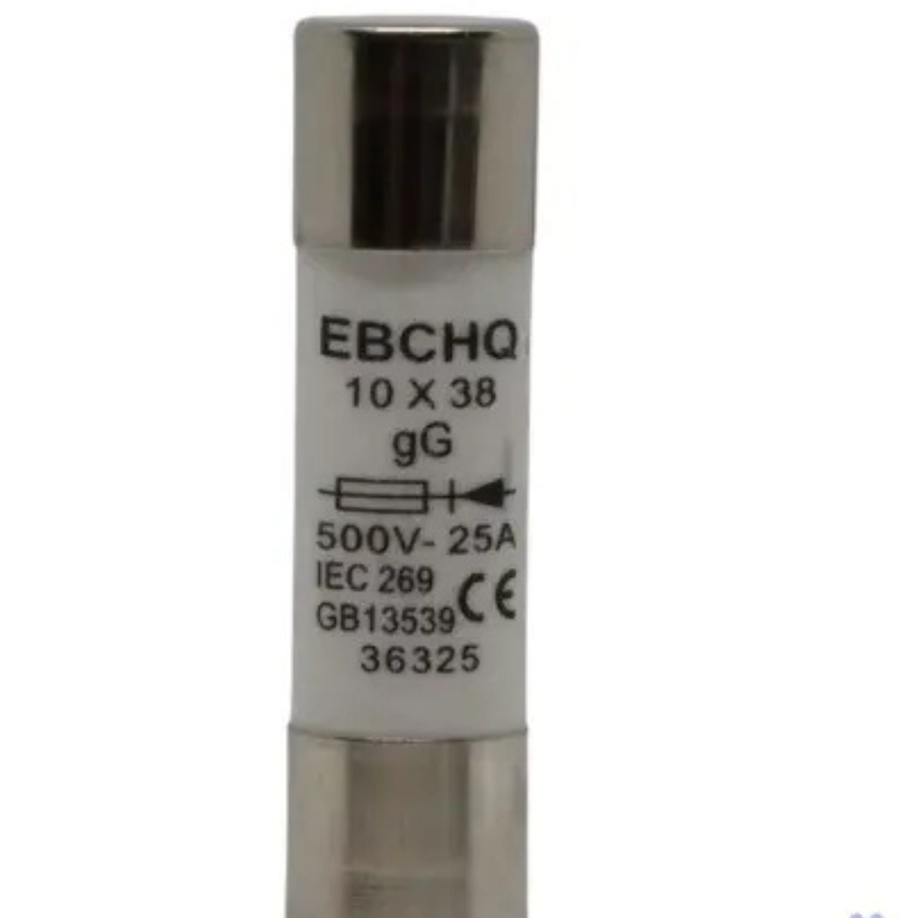 Fusible Cerámico 500V 25A 10x38mm EBCHQ