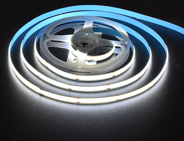 Rollo 5M Tira Led COB Blanco Frio 6500K 320Led Por Metro 8mm 12V