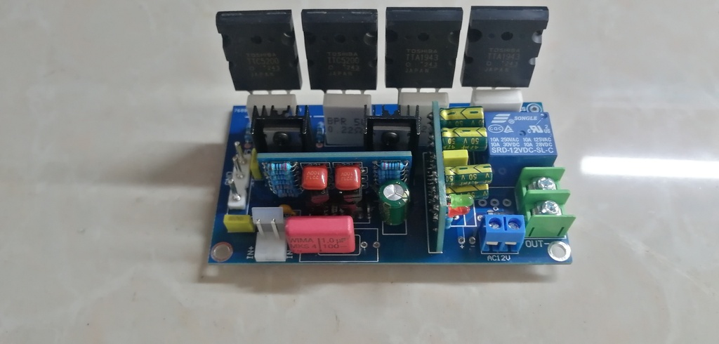 200W Modulo Amplificador Transistorizado Mono 2SA1943 2SC5200 30-48V Con Protección