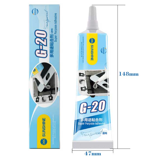 Pegamento Adhesivo Transparente Multiusos G-20 50ml Sunshine