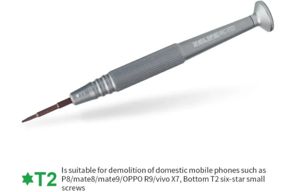 Destornillador de Precisión Marca Relife T2 ✡