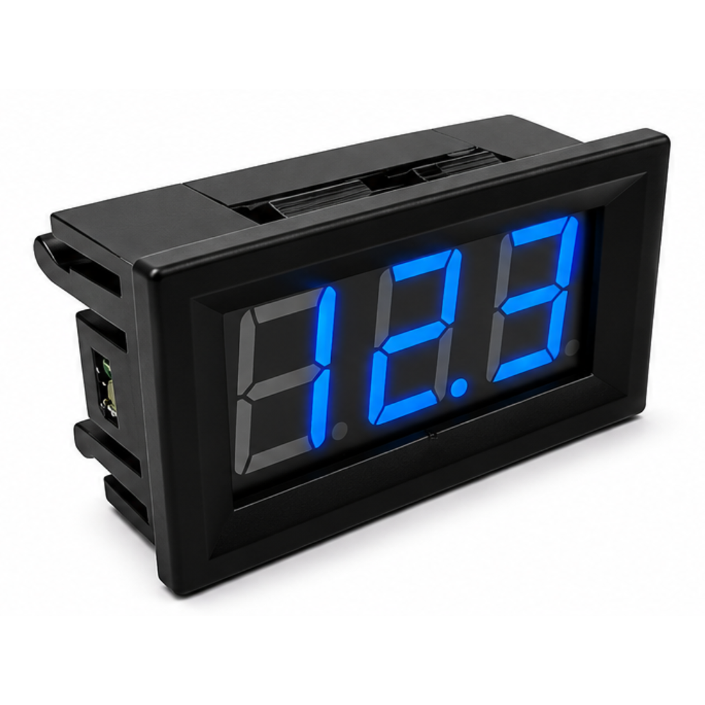 Voltimetro Digital 70-500V AC Dígitos Azules De 2 Cables